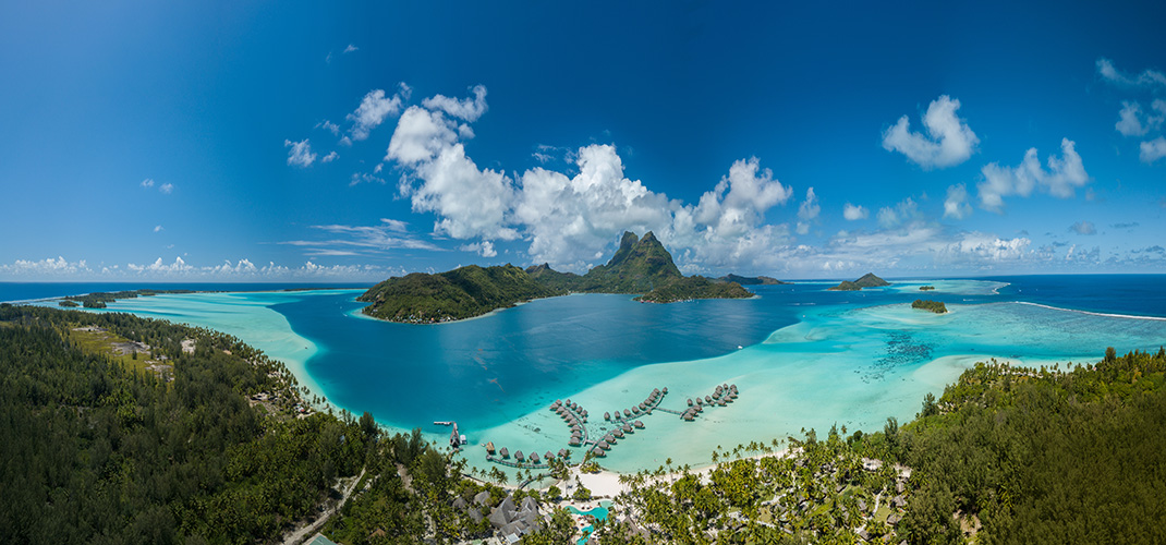 Otemanu Mountain, Bora-Bora, Tahiti, French Polynesia